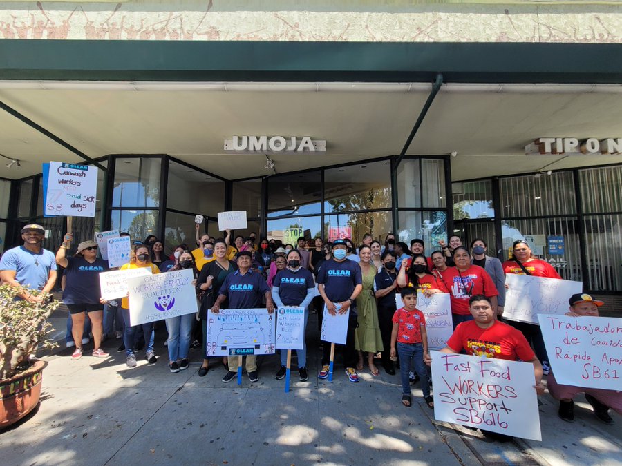 BreastfeedLA's tweet photo. Breaking:  @CAgovernor signs #SB616 (@SenGonzalez33), increasing paid sick and safe days for California Workers.
Having access to paid sick days is crucial for the health and well-being of California working families! https://t.co/ffF32ARtUm