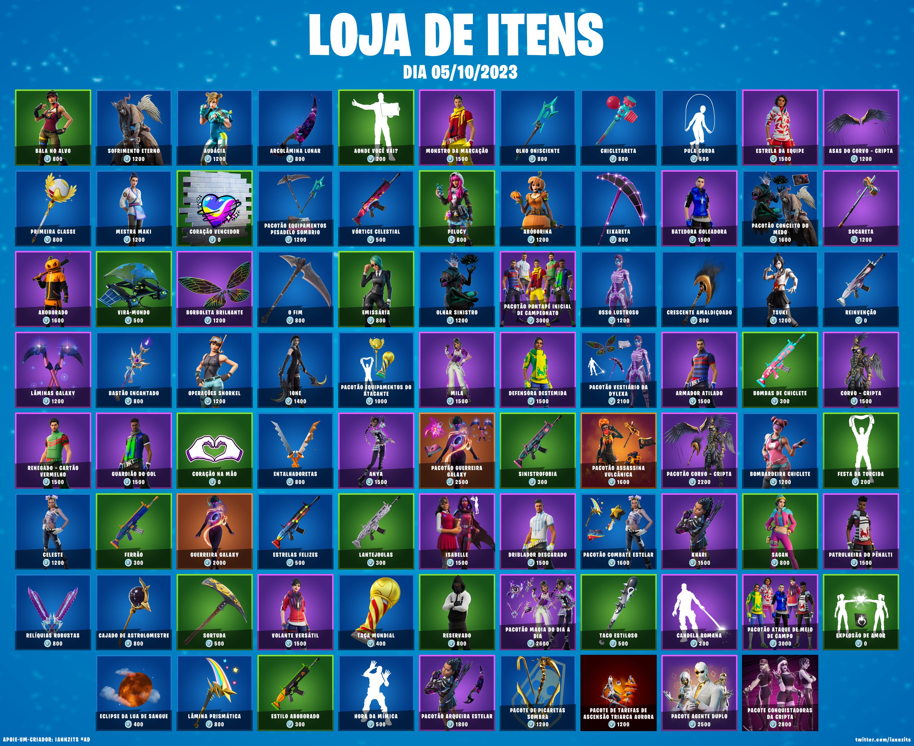 iannzits on X: 🛒 #Fortnite Loja de Itens