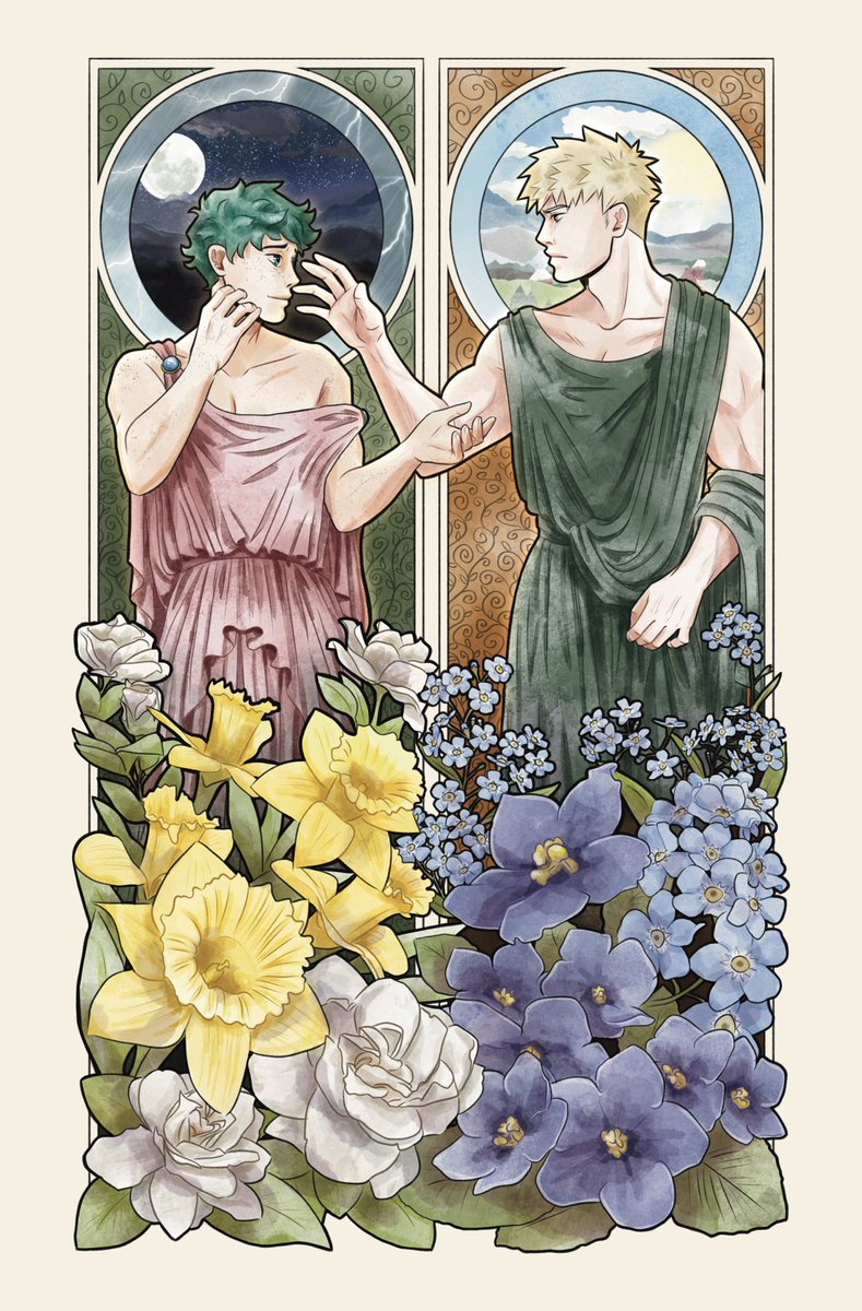 kalciart's tweet photo. My art for @BkdkflowerZine 🥰 left over sales are still on!
#bkdk #ktdk #bakudeku https://t.co/snU0t3tcxo