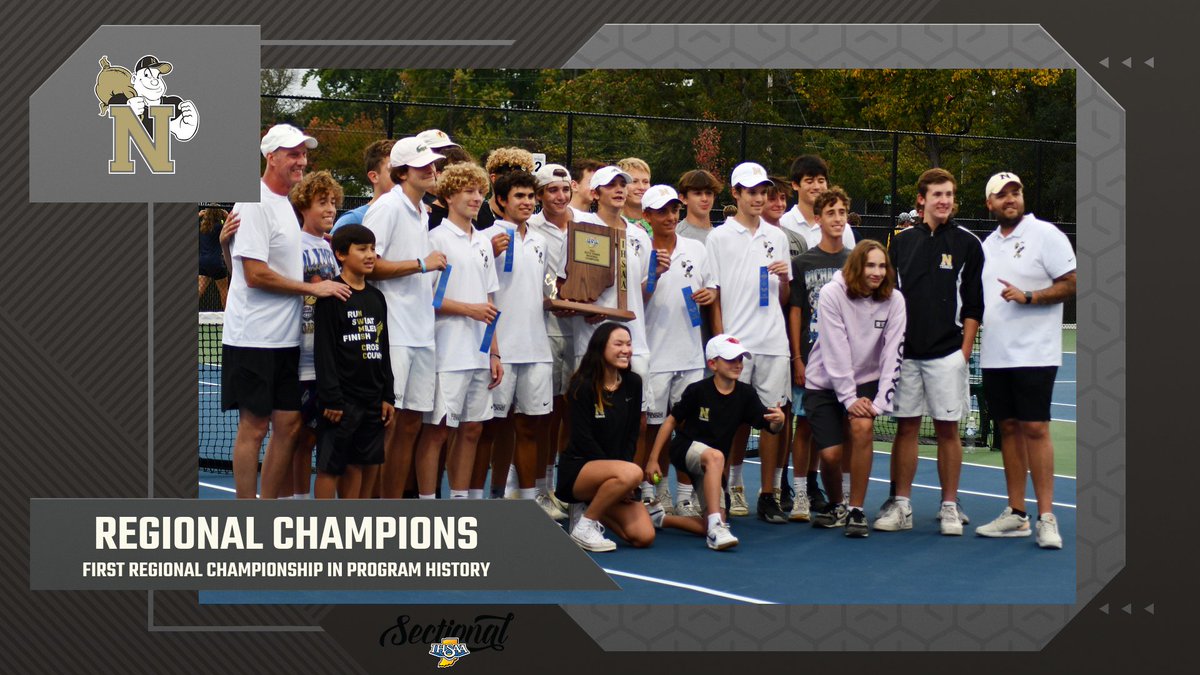 The Noblesville Millers are Regional Champions in Boys Tennis for the first time in program history! #MillerPride