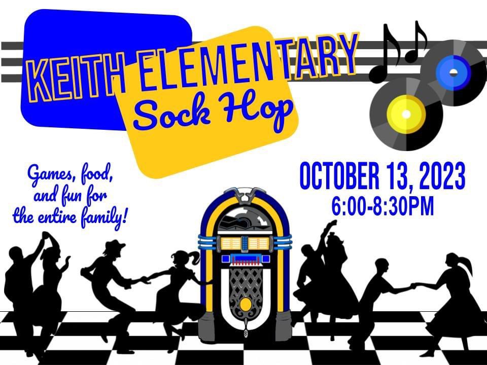 We look forward to seeing you at our annual Keith Sock Hop. Join us for games, food, and fun! We also have an amazing auction with great items the entire family will love. To purchase tickets in advance go to schoolcashonline.com #thisiskeith