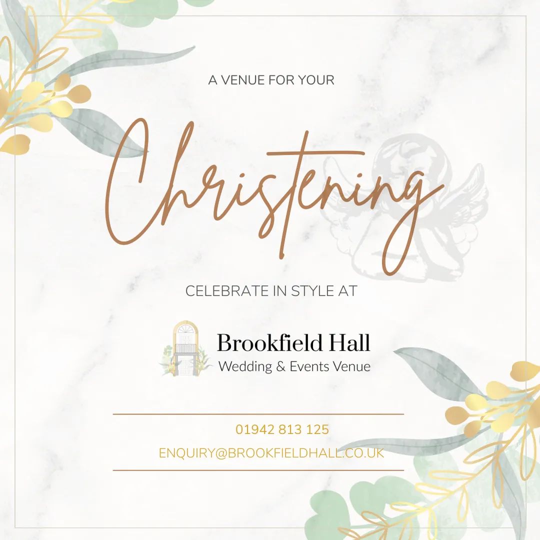 👶✨ Celebrate the Blessing of Your Little One at Brookfield Hall! ✨👶
Looking for the perfect place to host your child's Christening celebration? Look no further! We specialise in turning precious moments into cherished memories.🙏
#ChristeningCelebration #Northwestvenue🍼🙌