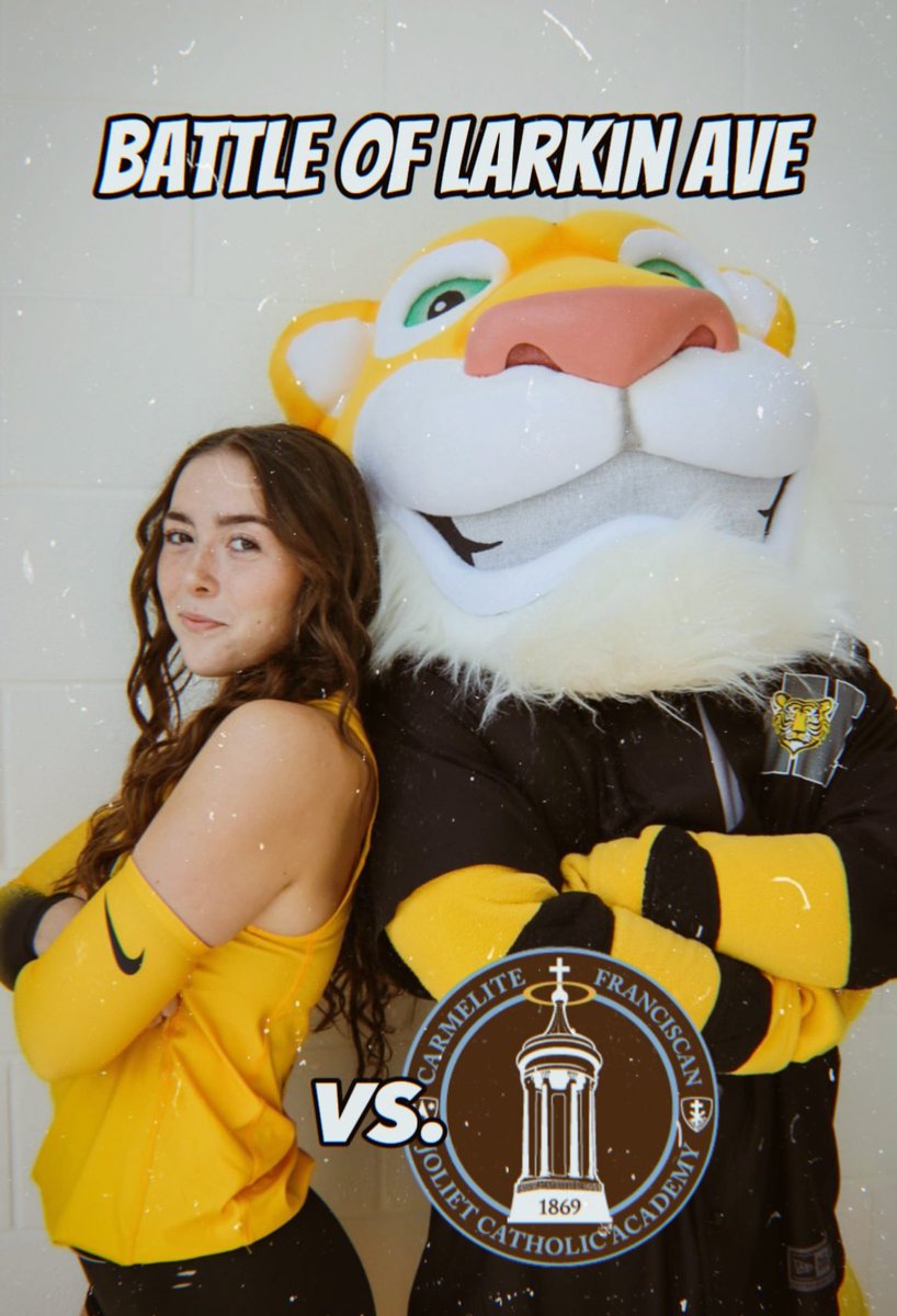 BATTLE OF LARKIN AVE 🚨 
Tigers looking to take it home! 
🗓️-Tomorrow 
⏰-5:30pm 
🏫- Joliet West HS