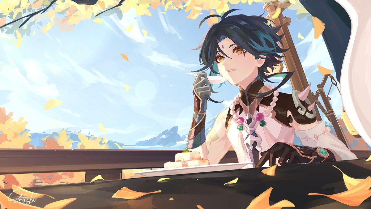 shuikasworld's tweet photo. One of my favorite scenes in the video. Gonna try to fix it up a bit more and make prints 😊

#GenshinImpact #Xiao #原神 #魈 https://t.co/CqYhIN2c9Y