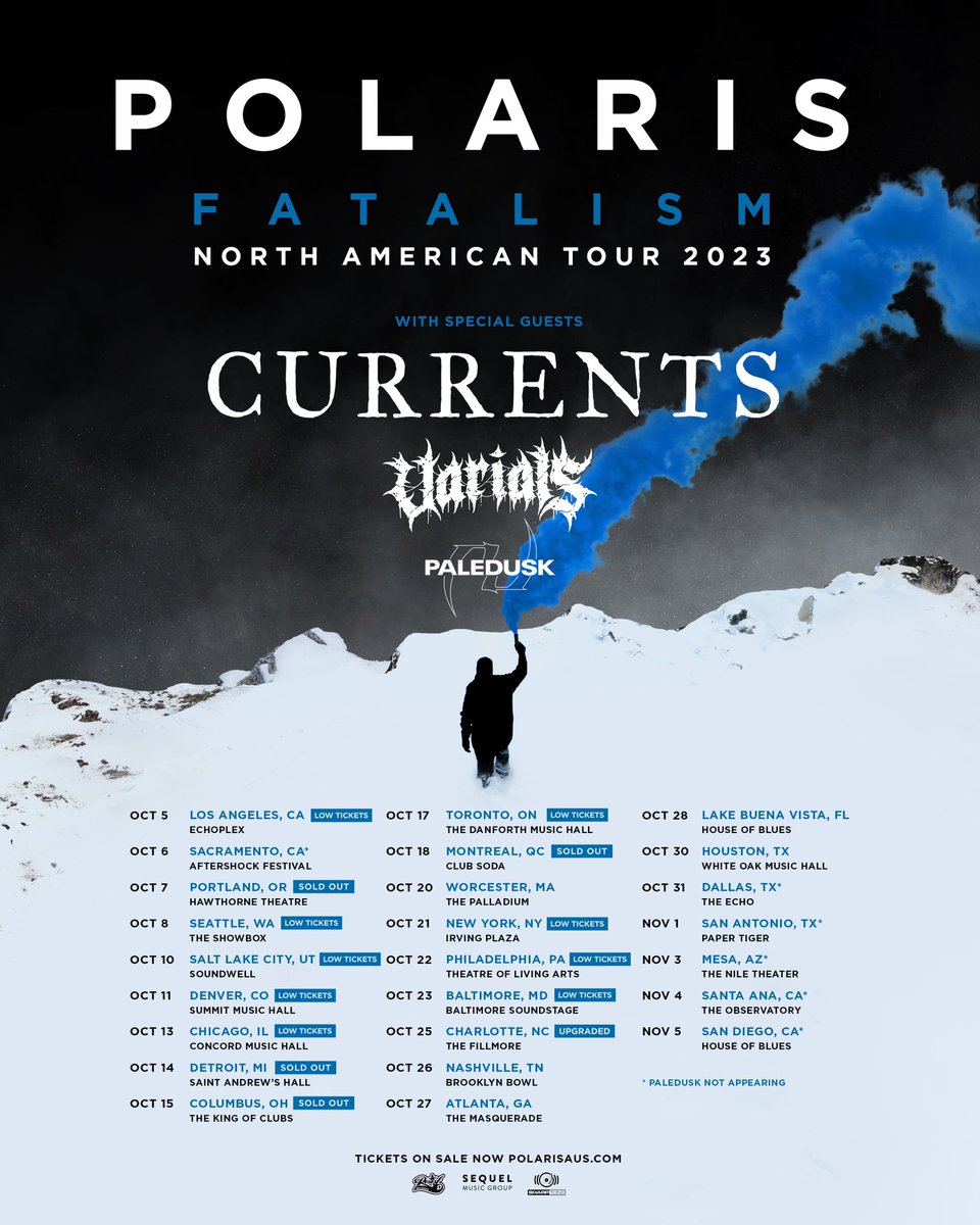 Tour begins tomorrow with @PolarisAus , @CurrentsCT & @Paledusk_jpn in LA Tickets moving fast grab them while you can! linktree.com/varials
