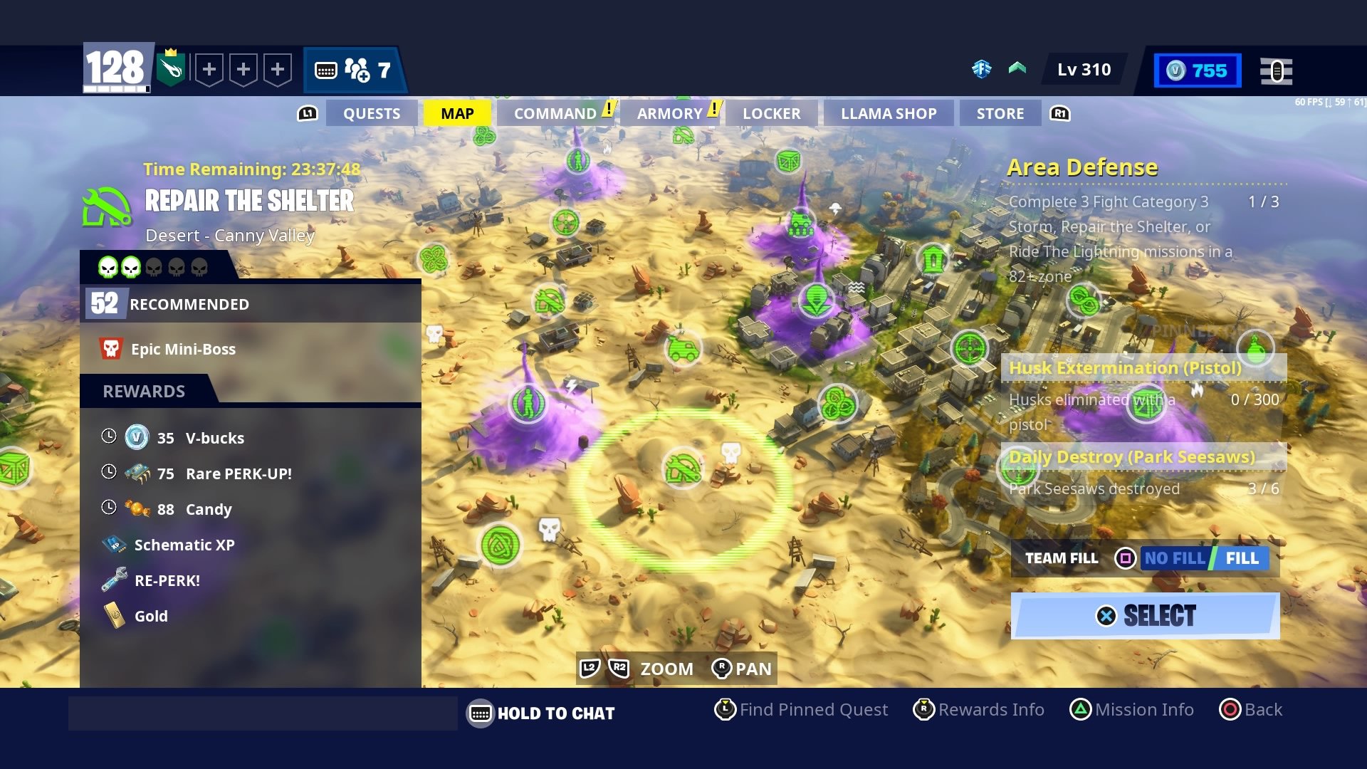 Timed Missions tracking in Fortnite StW - Free the V-Bucks