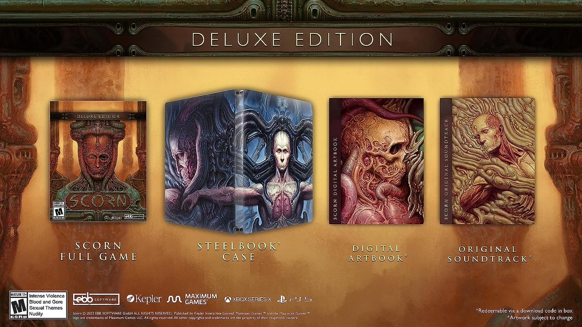 LevelUPcom's tweet image. ¡DE LUJO! 👀
Enfrenta tus mayores miedos con la #DeluxeEdition para #Playstation5 del juegazo #Scorn y llévate todo lo que ves en la imagen

#LevelUpferta 👉 amzn.to/46yUlqr