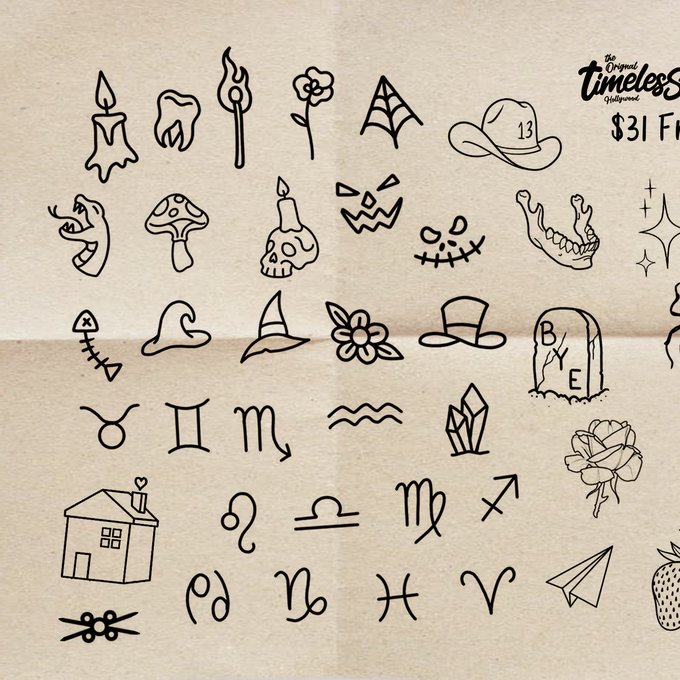 Here&rsquo;s our Fri13th Tattoo Flash for this year! @LaTimeless Timeless Tattoo 738 Vine St Los Angeles #fri13<a href="/tag/taylorswift"class="tags"><span>#taylorswift</span></a><a href="/tag/harrystyles"class="tags"><span>#harrystyles</span></a><a href="/tag/edsheeran"class="tags"><span>#edsheeran</span></a><a href="/tag/fri13"class="tags"><span>#fri13</span></a>