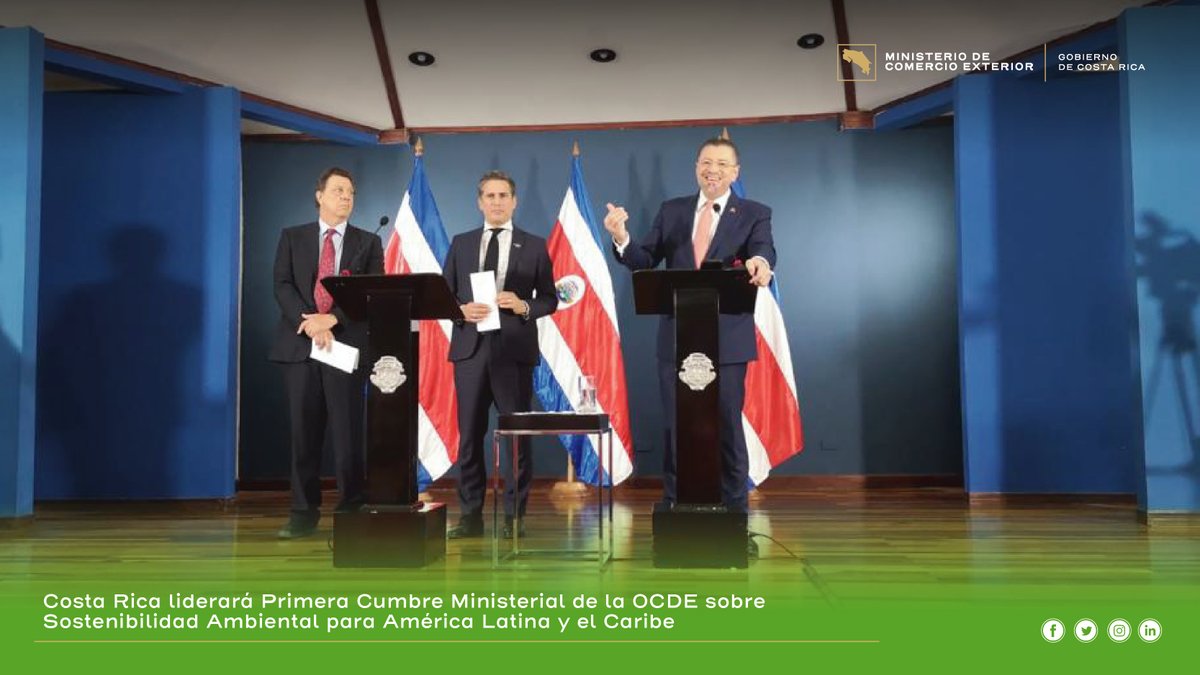 Este jueves 5 de octubre 🇨🇷 se convertirá en la sede de la Primera Cumbre Ministerial de Sostenibilidad Ambiental del Programa Regional para América Latina y el Caribe (Programa Regional LAC) de la #OCDE onx.la/2c74e