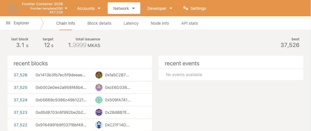 "Gran hito para <a href="/KastorFinance_/">KastorFinance</a>: Tokenizamos un proyecto con nuestro token nativo en nuestra propia blockchain de capa 1 (DanceBox Testnet), gracias a <a href="/TanssiNetwork/">Tanssi</a>. A través de su dapp y con simples pasos, configurar una AppChain resultó ser un simple baile. 🪩"#ContainerChains