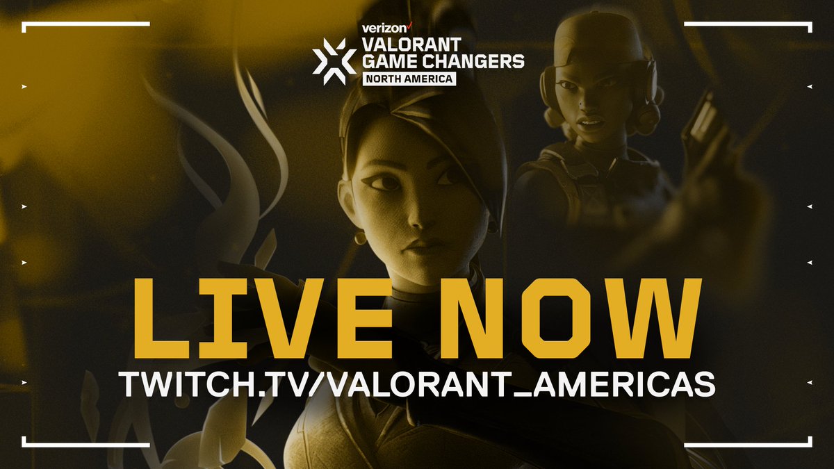 VALORANT Esports NA (@valesportsna) on Twitter photo We are LIVE with the last matchups of the day for Main Event #VCTGameChangers 2023 Series 3 presented by <a href="/Verizon/">Verizon</a>!
(<a href="/version1gg/">Version1</a> vs Wingman Patrol)
twitch.tv/VALORANT_Ameri…
(<a href="/Complexity/">Complexity</a> vs <a href="/FlyQuestRED/">FLY RED</a>)
twitch.tv/VALORANT_North…
(<a href="/ShopifyRebels/">Shopify Rebellion</a> vs <a href="/nootnootval/">Noot Noot</a>) We are LIVE with the last matchups of the day for Main Event #VCTGameChangers 2023 Series 3 presented by <a href="/Verizon/">Verizon</a>!
(<a href="/version1gg/">Version1</a> vs Wingman Patrol)
twitch.tv/VALORANT_Ameri…
(<a href="/Complexity/">Complexity</a> vs <a href="/FlyQuestRED/">FLY RED</a>)
twitch.tv/VALORANT_North…
(<a href="/ShopifyRebels/">Shopify Rebellion</a> vs <a href="/nootnootval/">Noot Noot</a>)