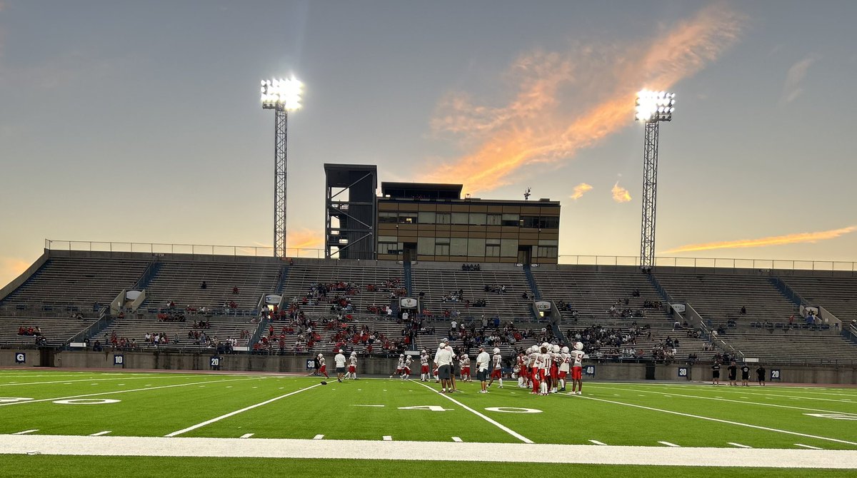 Great night for some West vs East Football in historic Ratliff Stadium!  #WSBS #RedMachine