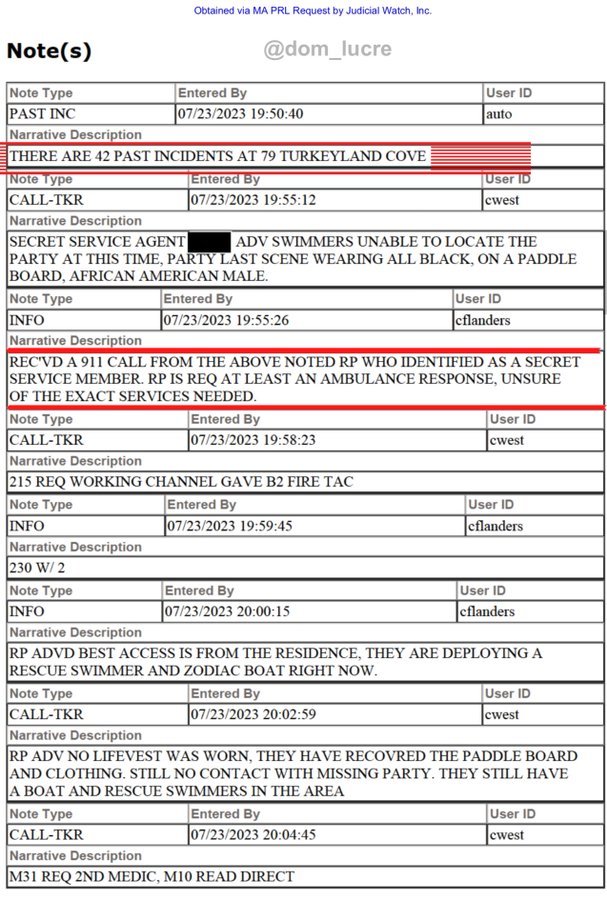 🚨🚨 BREAKING: This is the police report from the mysterious drowning of Barack Obama's chef and alleged lover outside his Martha's Vineyard estate that CONFIRMS there have been 42 PREVIOUS POLICE incidents at Barack Obama's home. I told you so. It looks like the Obamas have some…