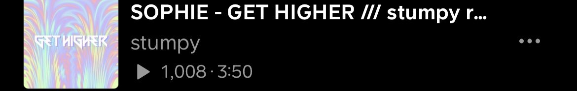 hi_stumpy's tweet image. TYSM FOR 1K PLAYS ON MY SOPHIE REMIX 💖💖💖