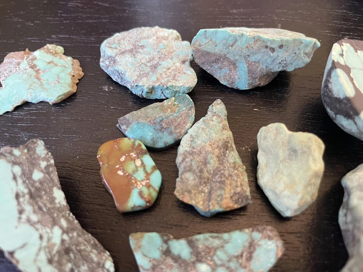 Here are some of the finest turquoises you are likely to see again. It has been in storage since the late 1970s. Kingman Blue has been producing the best quality ever since. This is truly high end turquoise.