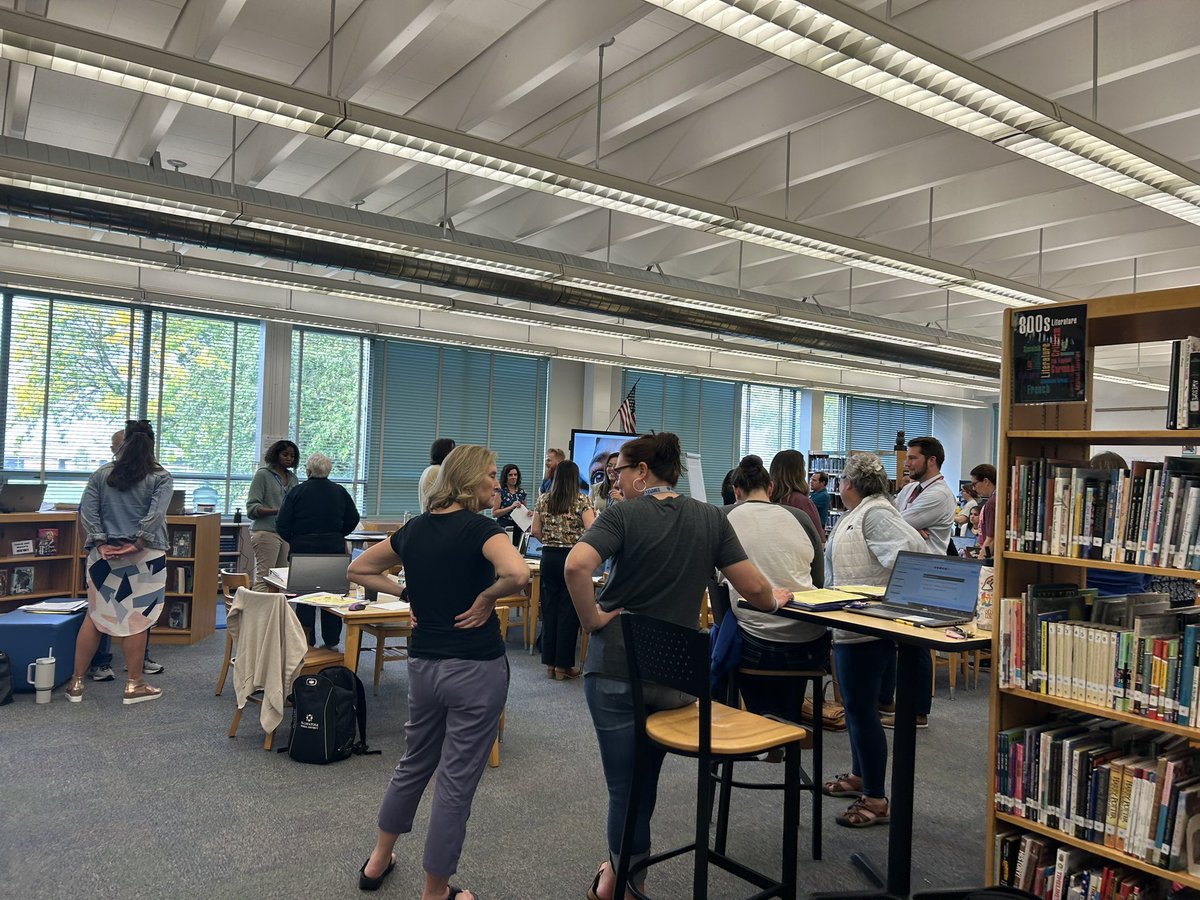 Our amazing Whitman staff practicing norms of collaboration during our professional learning time today! #watchusgrow