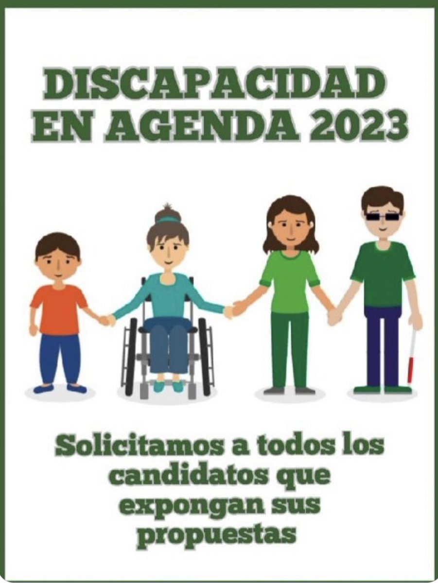 #discapacidadenagenda
#discapacidadendebate
 <a href="/patobullrich/">Patricia Bullrich</a> @luispetriok @sergiomassaok <a href="/rossiagustinok/">Agustín Rossi</a> <a href="/javiermilei/">JAVIER MILEI</a> <a href="/victoria/">victoria 💾🦄🛰🚀🥓📻🌈</a>.villarruel @florenciorandazzo  @nico_del_cano <a href="/myriambregman/">Myriam Bregman</a>  <a href="/debatesar/">Debate 2023</a>