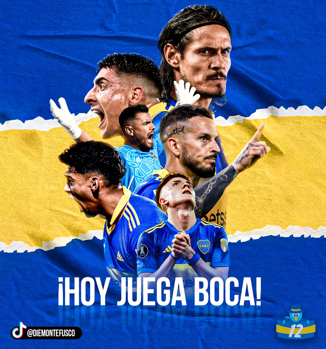 ¡HOY JUEGA BOCA!  💙💛💙

#QueremosLaCopa 🙌🏻🏆