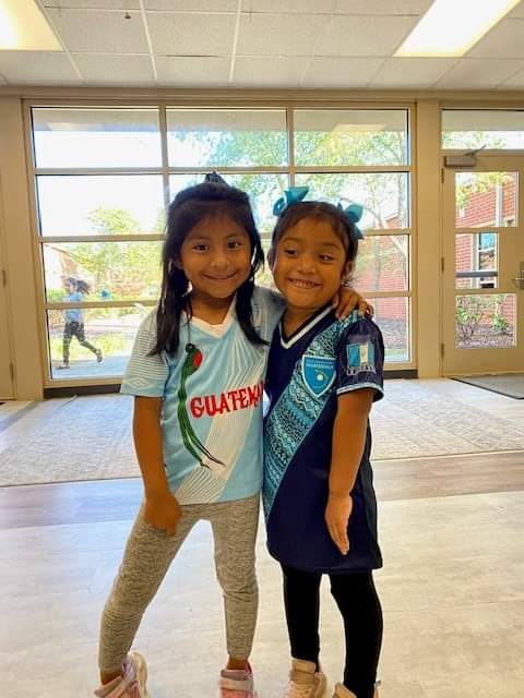 RMMES_STEM's tweet photo. RMMES students and teachers embraced celebrating Hispanic Heritage Month today.  We saw some beautiful traditional clothing, sports team jerseys with favorite players, colors, and accessories. Thank you for celebrating with us! https://t.co/EpkJjj636O