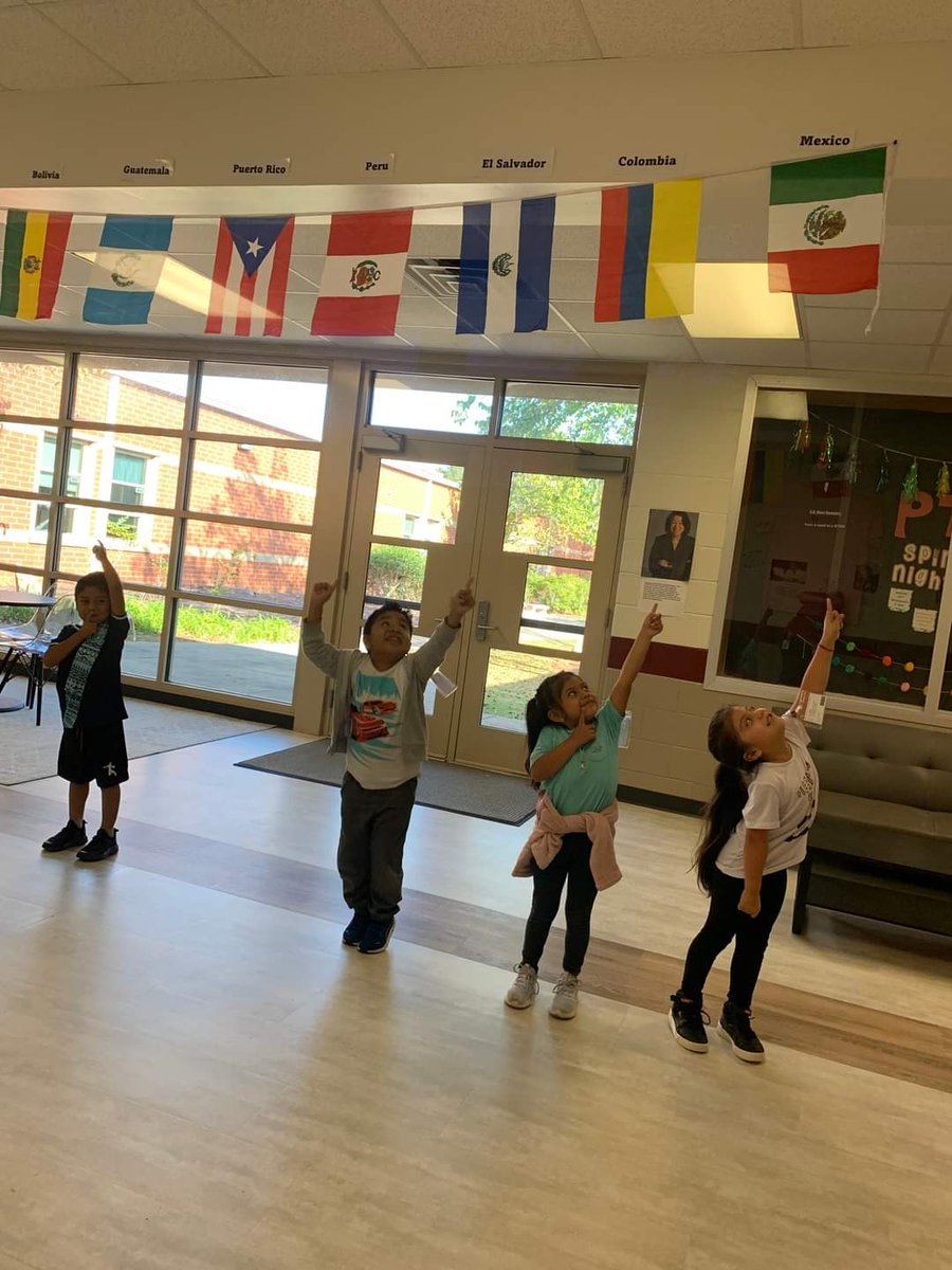 RMMES_STEM's tweet photo. RMMES students and teachers embraced celebrating Hispanic Heritage Month today.  We saw some beautiful traditional clothing, sports team jerseys with favorite players, colors, and accessories. Thank you for celebrating with us! https://t.co/EpkJjj636O