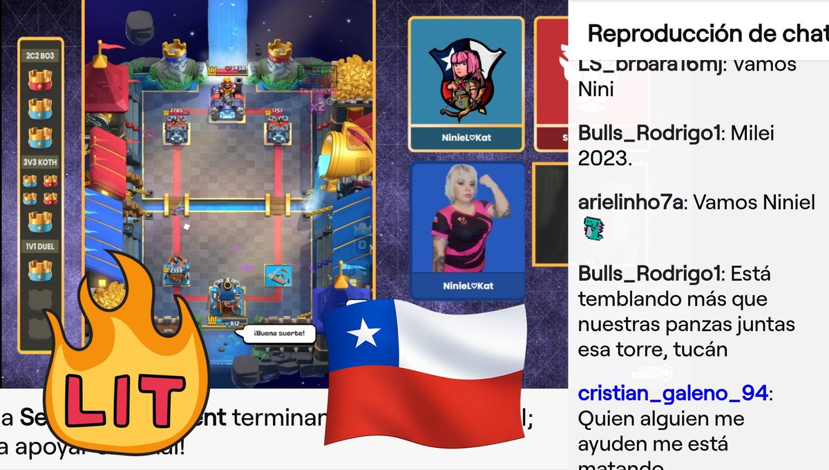 CRCL_Fem's tweet photo. Recuerdo de Nuestra  MVP 🇨🇱 @KatNiniel    
Con un peculiar mazo  de duels 🤭 que nos llevo a sumar más puntos 💖 https://t.co/fPwXQhNGW0