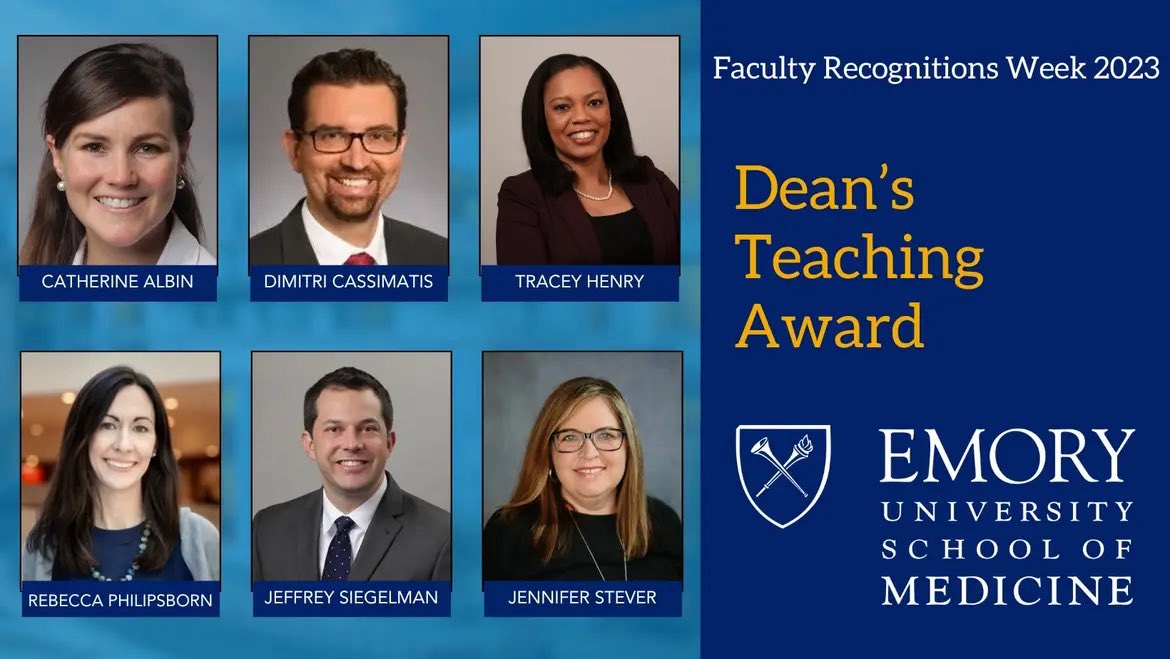 Congratulations to @EmoryNeuroCrit Faculty @caseyalbin on her well deserved Dean’s Teaching Award! 

@EmoryNeurology @EmoryNeurosurg @EmoryBrain