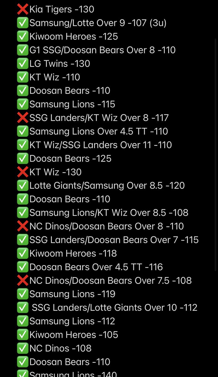 OutofLineBets's tweet image. Who is ready for a 3U #KBO System Play? (76.3% hit rate) ⚾️

23-6 L29 KBO free picks 🔮

We’re on a never-ending HEATER 🔥

To unlock the play, simply LIKE AND RETWEET, and we’ll send you a DM 📲 (must be a follower)

#GamblingTwitter
