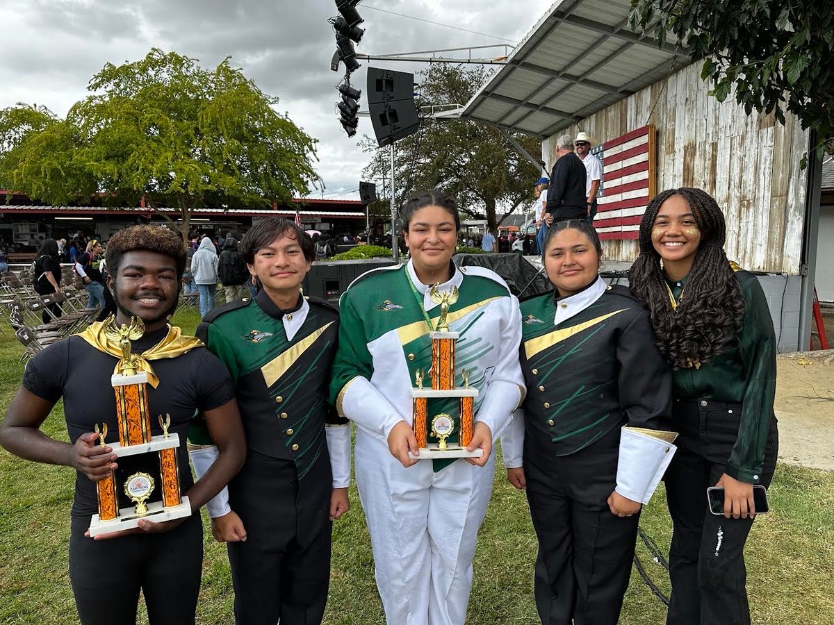 Congratulations to our Roughrider Band for winning 2nd place in the High School Band and Colorfuard/Auxiliaries categories at the Caruthers Fair Parade!