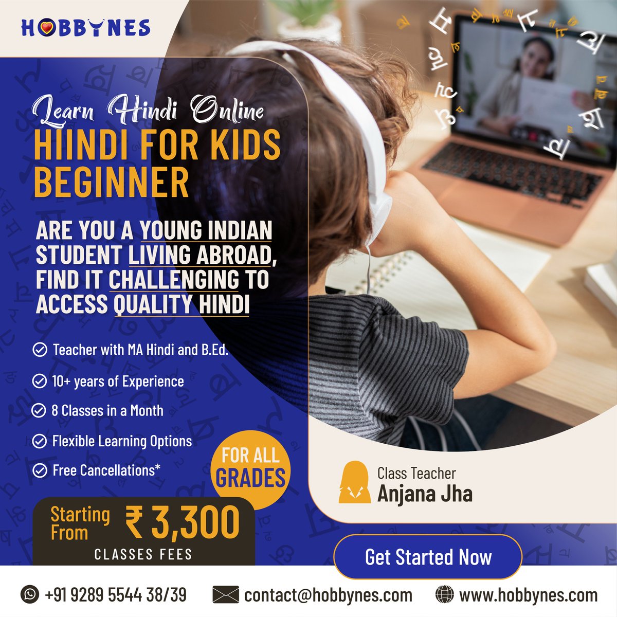 hobbynesfun's tweet photo. Discover the joy of learning Hindi for kids at Hobbynes! Ignite your child's creativity with our fun Hindi classes for all ages and skill levels. Nurture linguistic talents and cultural appreciation today. 🔥🌟
#LearnHindi #KidsLanguageClass #FunLearning #HindiBasics https://t.co/yNKT74lGbV