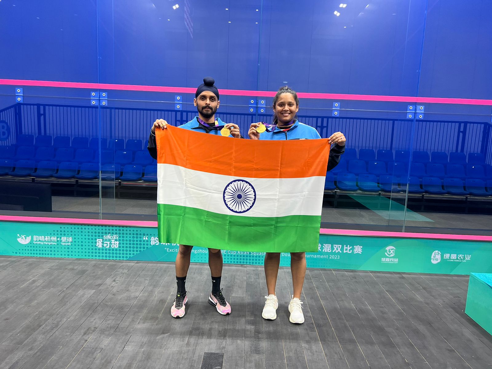 Dipika Pallikal And Harinder Pal Sandhu