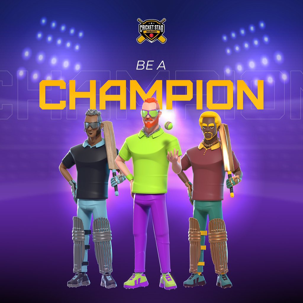 Love #cricket? Want to earn rewards while playing? Check out #CricketStarManager, the world's first play-and-earn cricket #NFT game! Join now and start smashing boundaries 🏏 

#Crypto #BTC  #Play2Earn #NFTs #Cricketgame #gamingcommunity #INDvPAK