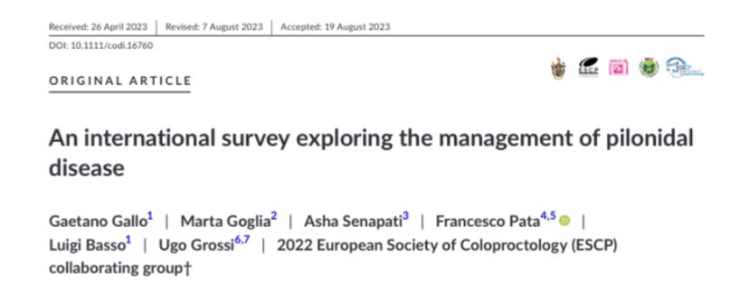 Ugo Grossi (@drugogrossi) on Twitter photo 📊 A snapshot of #pilonidal disease management in Europe! 🌍 452 surgeons weighed in on treatment approaches. More shadows than lights in this complex landscape? 🤔 <a href="/escp_tweets/">European Society of Coloproctology</a> #openaccess 👉 onlinelibrary.wiley.com/doi/10.1111/co… 📊 A snapshot of #pilonidal disease management in Europe! 🌍 452 surgeons weighed in on treatment approaches. More shadows than lights in this complex landscape? 🤔 <a href="/escp_tweets/">European Society of Coloproctology</a> #openaccess 👉 onlinelibrary.wiley.com/doi/10.1111/co…