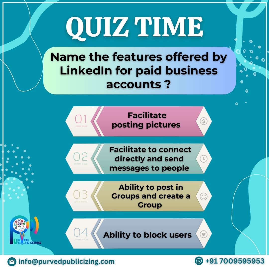p_purved's tweet photo. Hello guys, Let's check your social media knowledge with this quiz session.😊
.
So are you ready for this, Answer the questions in the comments box.👇
.
We will share the correct answers to this in the next quiz..

#quiztime #socialmediamarketing #gk #upsc #currentaffairs #ssc https://t.co/CgaklH33uC