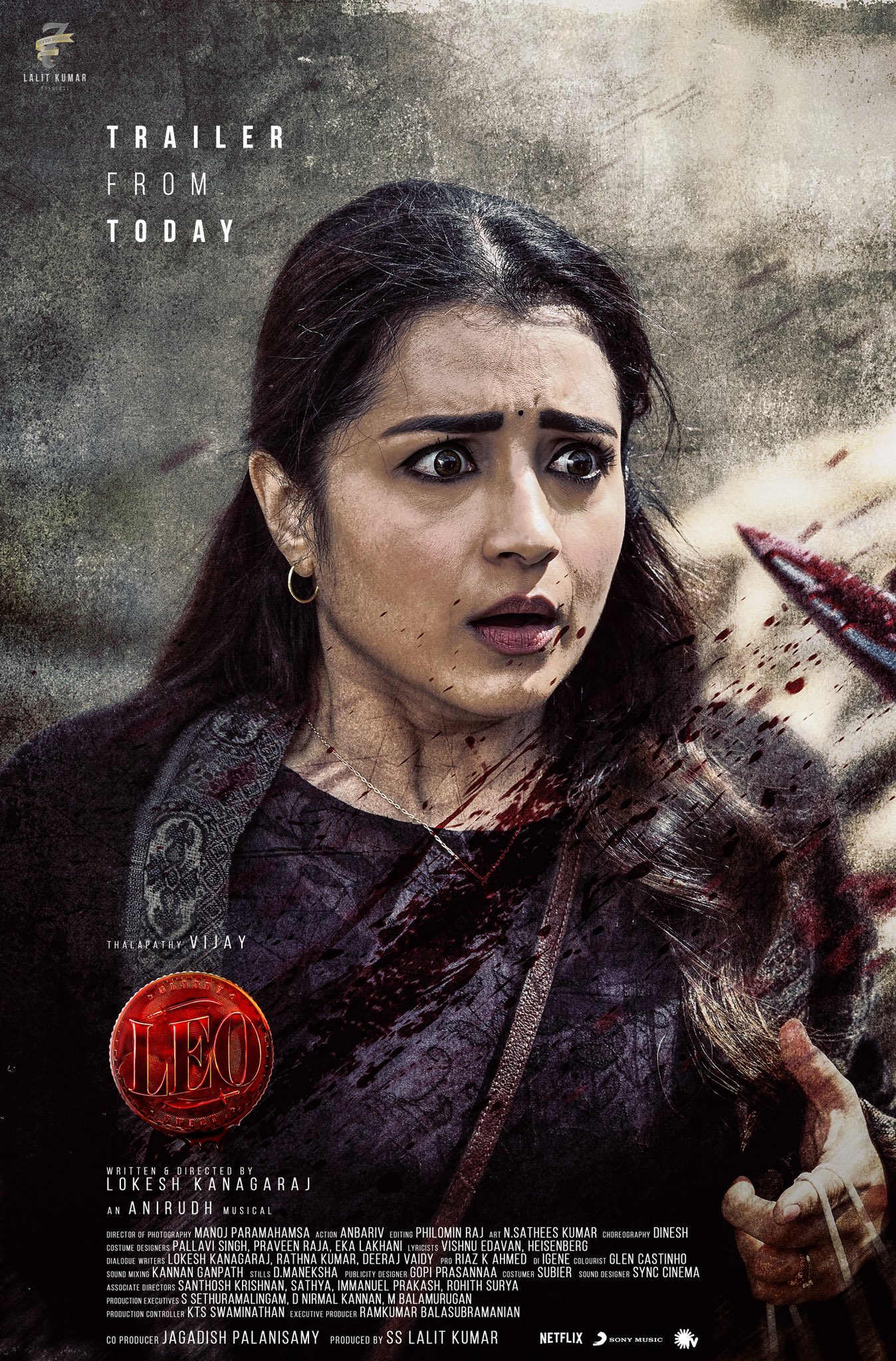 LetsCinema on X: "First look at Trisha from #LEO. https://t.co/iKnY3teeI2"  / X