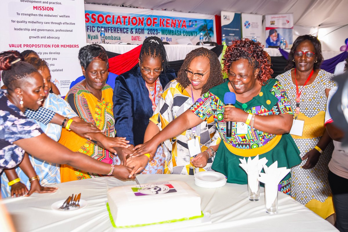 .@NCKenya Registrar/CEO Dr @EdnaTallam, speaking during the @Kenyamidwives 8th #ASC & #AGM assured of NCK's support for midwifery in Kenya, by driving quality care through education, certification, and a robust legal framework towards 'Transforming Midwifery: Evidence to Reality'