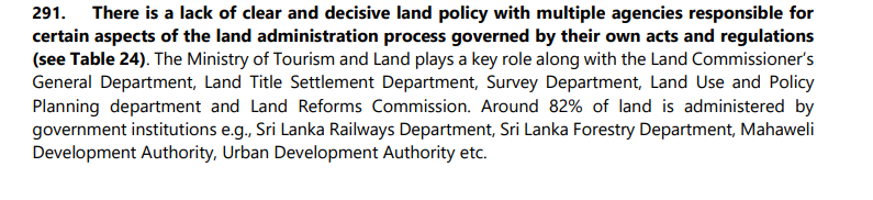SachithraRanas1's tweet image. IMF recommends simplifying Sri Lanka&apos;s complex land laws to boost economic growth and reduce poverty. (Section 291)

#LandReforms #SriLanka #EconomicGrowth #PovertyReduction