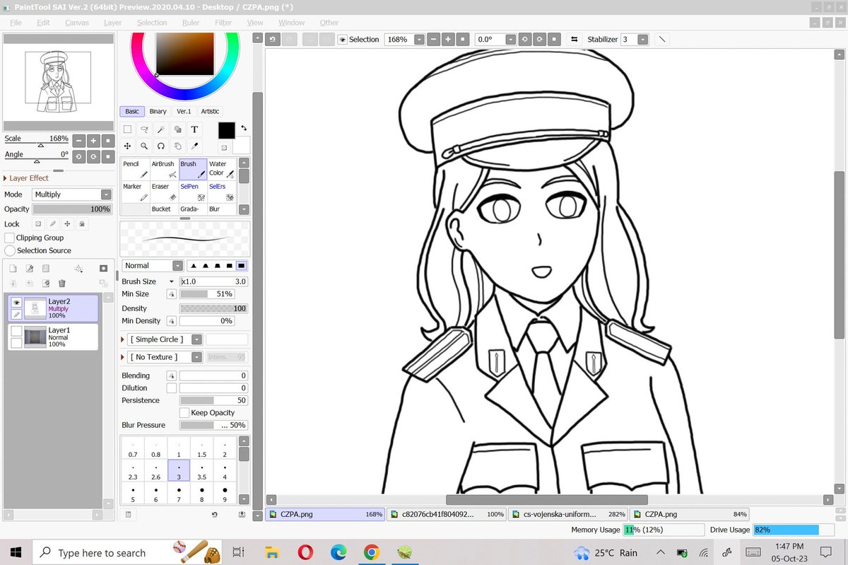 InkingMarch's tweet photo. resuming Warsaw Pact waifu project https://t.co/nlmPal1ptx
