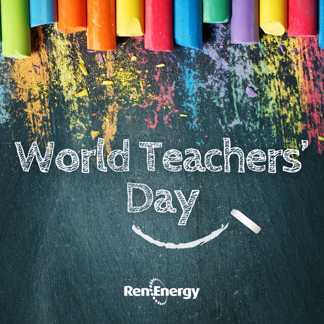 To all the teachers lighting up the minds our youth, Happy World Teachers' Day! Thank you for igniting their curiosity and shaping their future.

#RenEnergy #WorldTeachersDay