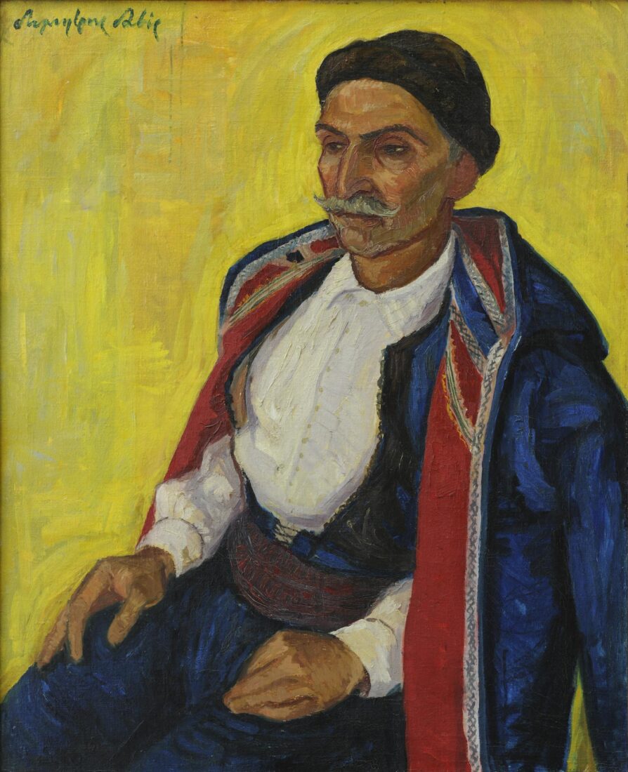 Davis Dimitris - Man from Karpathos, ca. 1951, National Gallery Athens
οil on canvas

#stomouseio #DavisDimitris #Karpathos #Scarpanto #NationalGalleryAthens