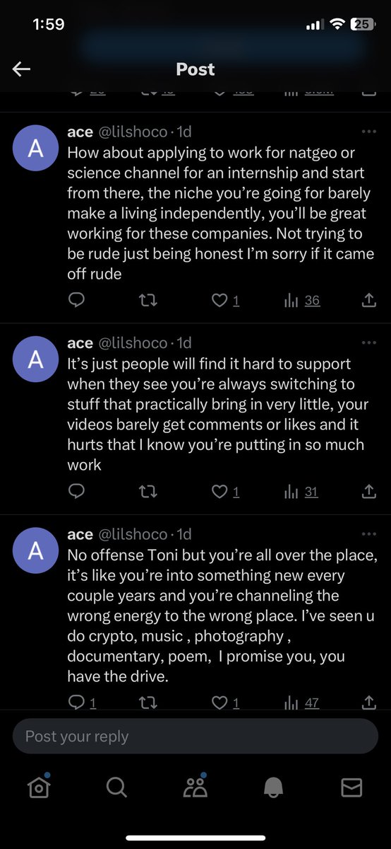 lilshoco's tweet photo. @tonipayne @Milancdior You didn’t ignore, you responded to me and deleted the comment then came here later to make a pity party tweet. This was what I said for those who care. https://t.co/ZEDnH9taaQ