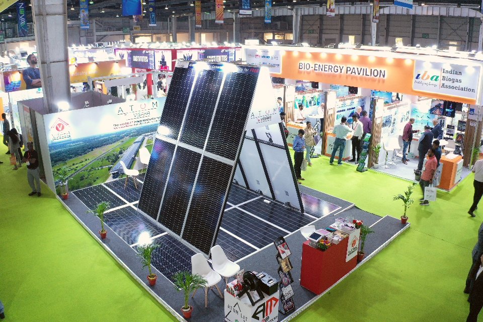 Our distinctive display of #ATUM at the #RenewableEnergy India Exhibition.

#renewableenergyindia #sustainability