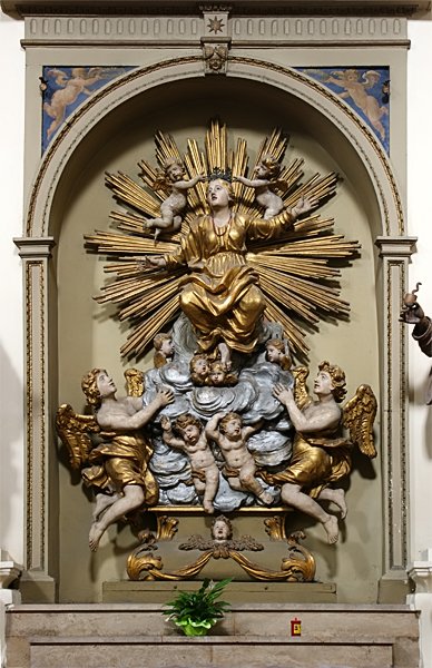 museocittaACQ's tweet photo. Un'altra delle opere che realizzò per Acquapende il vescovo Alessandro Fedeli, fu quella di lasciare in dono alla chiesa di S. Francesco una statua lignea dorata raffigurante la Madonna dell’Assunta, realizzata a Perugia dal fiammingo Carlo Duames.

https://t.co/O7vDgFenU5 https://t.co/VIT3wCOwFd
