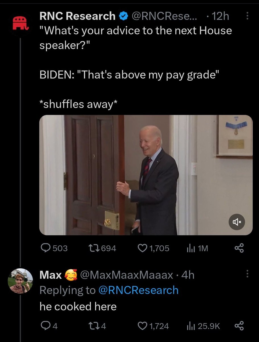 MaxMaaxMaaax's tweet photo. Brb, about to add "ratioed the RNC" onto my resume https://t.co/W2Hl2EXmWt
