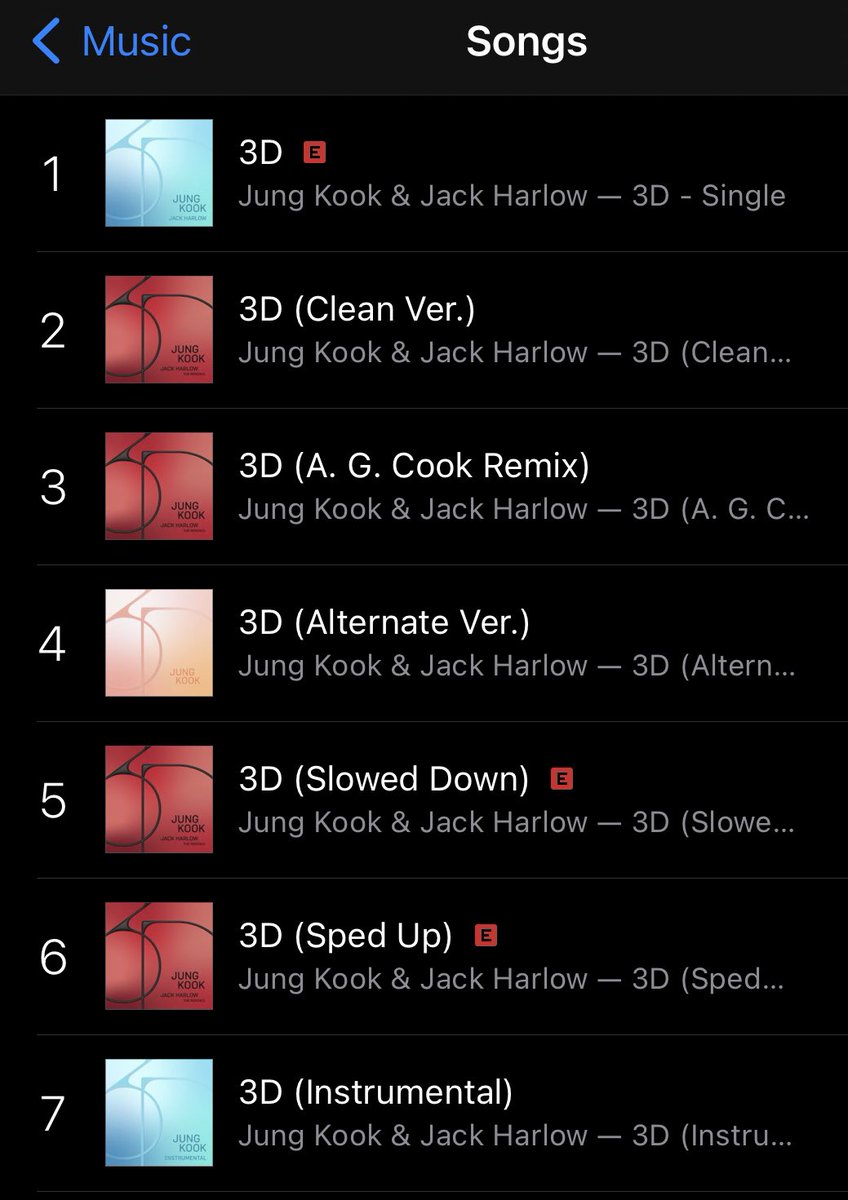 charts_k's tweet photo. Jungkook’s “3D” currently occupies the entire Top 7 of US iTunes! https://t.co/b1IbRbAegL