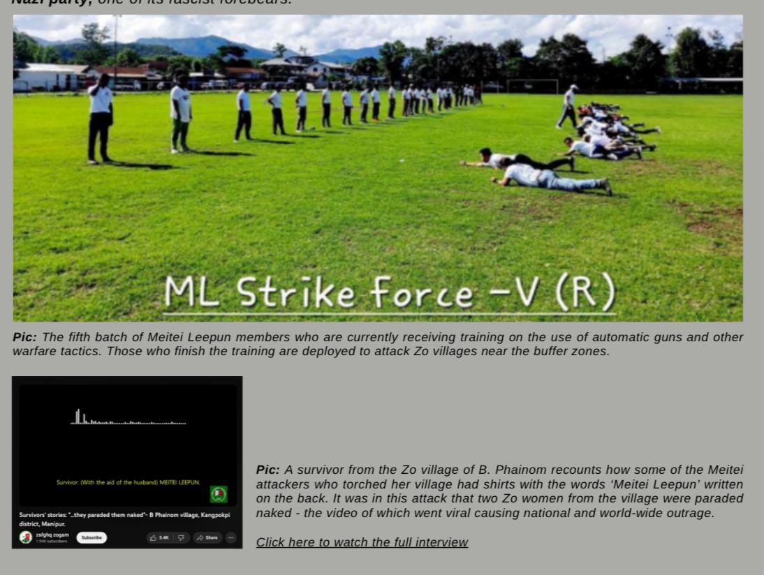 MEITEI CIVIL MILITIA OUTFITS AT A GLANCE

Volume II of the book INEVITABLE SPLIT titled ‘Institutionalized Political Violence in Manipur: A Threat to India’s National Security in the Eastern Frontiers’ has argued that Meitei civil society has always been used by Meitei political