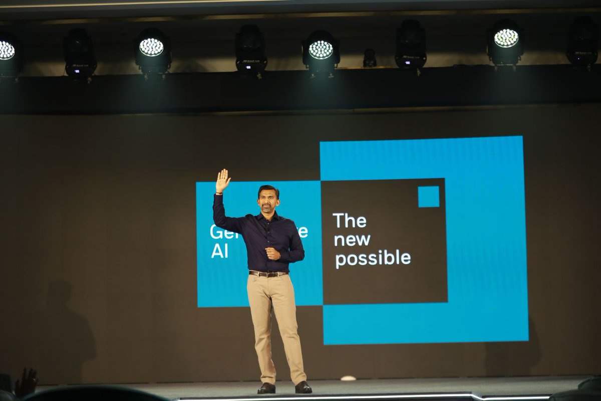 USTglobal's tweet photo. “No industry is going to be left untouched by #genAI. It’s not just about cool tech; it’s about responsibility. We look at this holistically while transforming lives.”
UST CEO Krishna Sudheendra and UST COO Manu Gopinath just kicked off this year’s #USTd3. #AI (1/2) https://t.co/hEOOtyc8rj