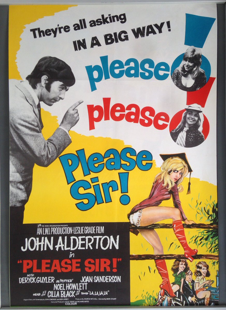 BritComPod's tweet image. If you think we were overplaying the #differenttime over sexualisation of schoolchildren in Please Sir, then may I present the poster for the spin off film. youtube.com/watch?v=bH4ogw…