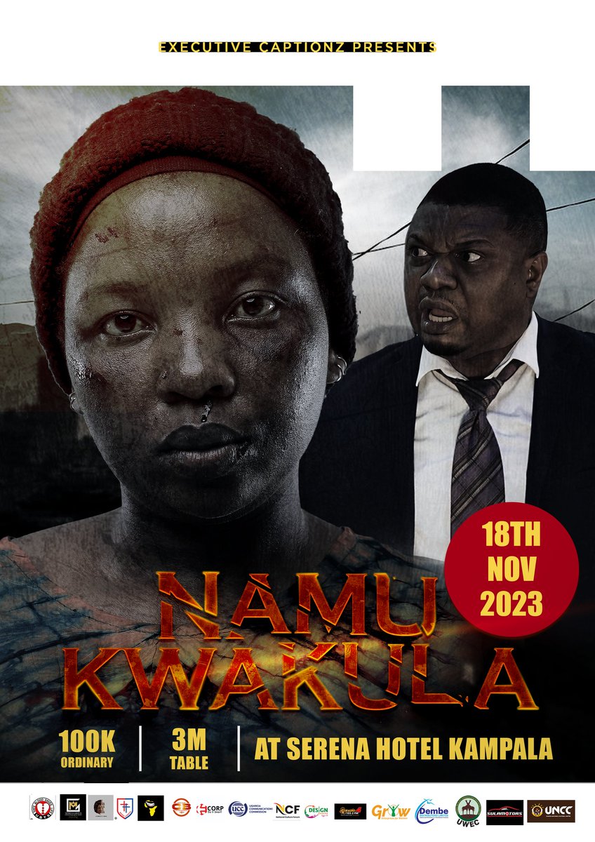 ecorp97's tweet photo. The Major Block Buster Theatre Festival in the country is here....

#Namukwakula 
#18NovSerenaHotel https://t.co/kP58QS9T49