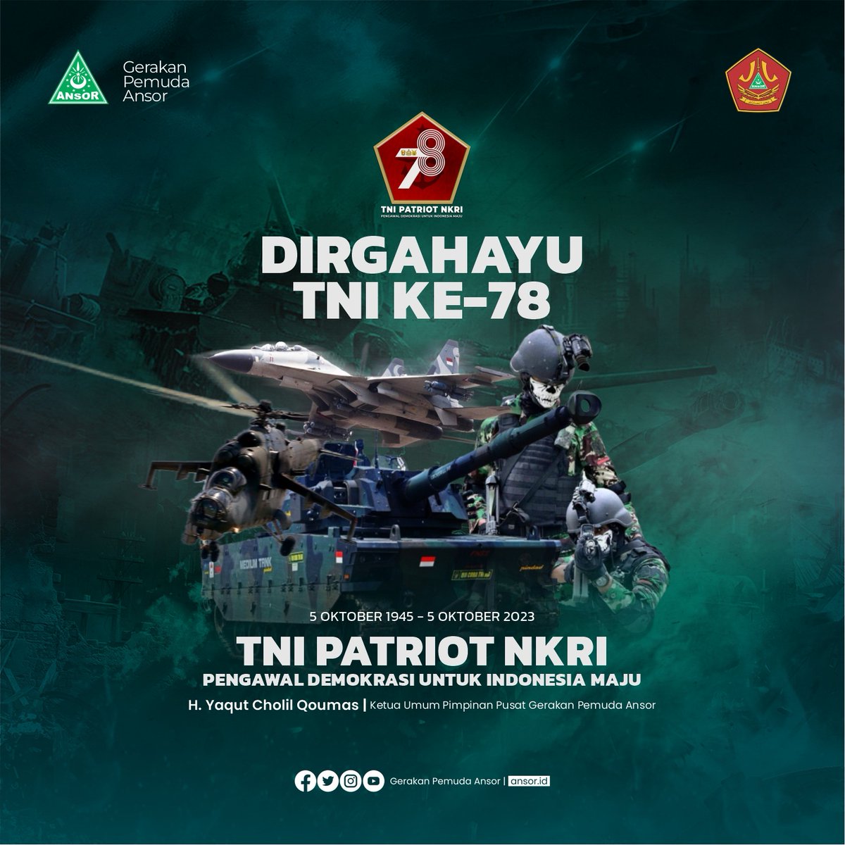 TNI Patriot NKRI.
Dirgahayu TNI ke 78
<a href="/Puspen_TNI/">Pusat Penerangan TNI</a>