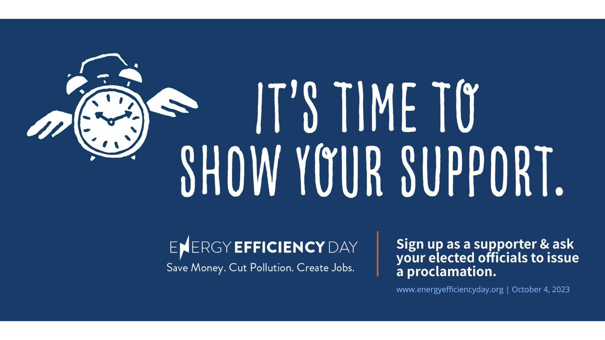 COMOSustain's tweet image. Take the pledge to #SaveMoney, #CutPollution &amp;amp; #CreateJobs for National #EnergyEfficiency Day on Oct. 4! bit.ly/EEDay2023 #EEDay2023